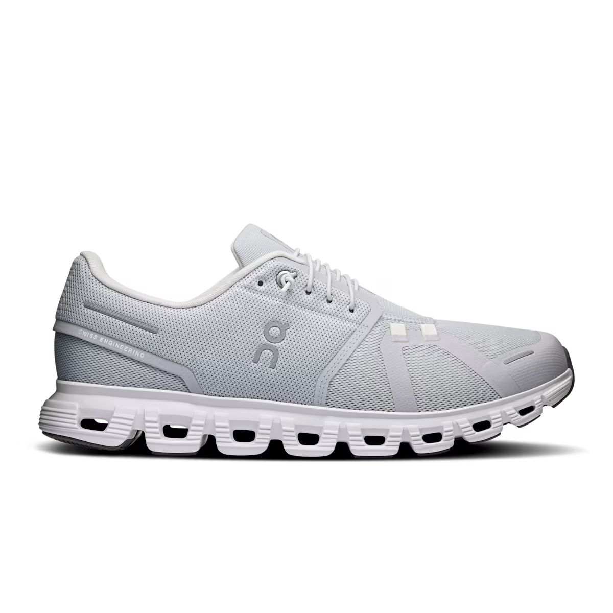 On Cloud Men's Cloud 6 Running Shoes- Glacier/ White