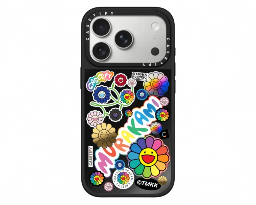 CASETIFY x Takashi Murakami Flowers Sticker Mania iPhone 17 Pro Max Gl