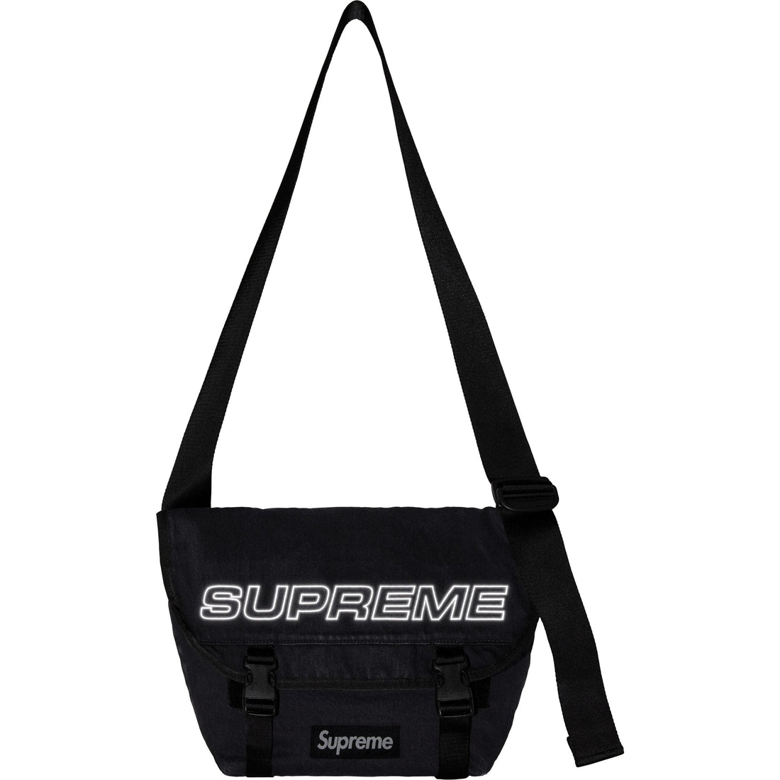 Supreme Denim Messenger Bag Black