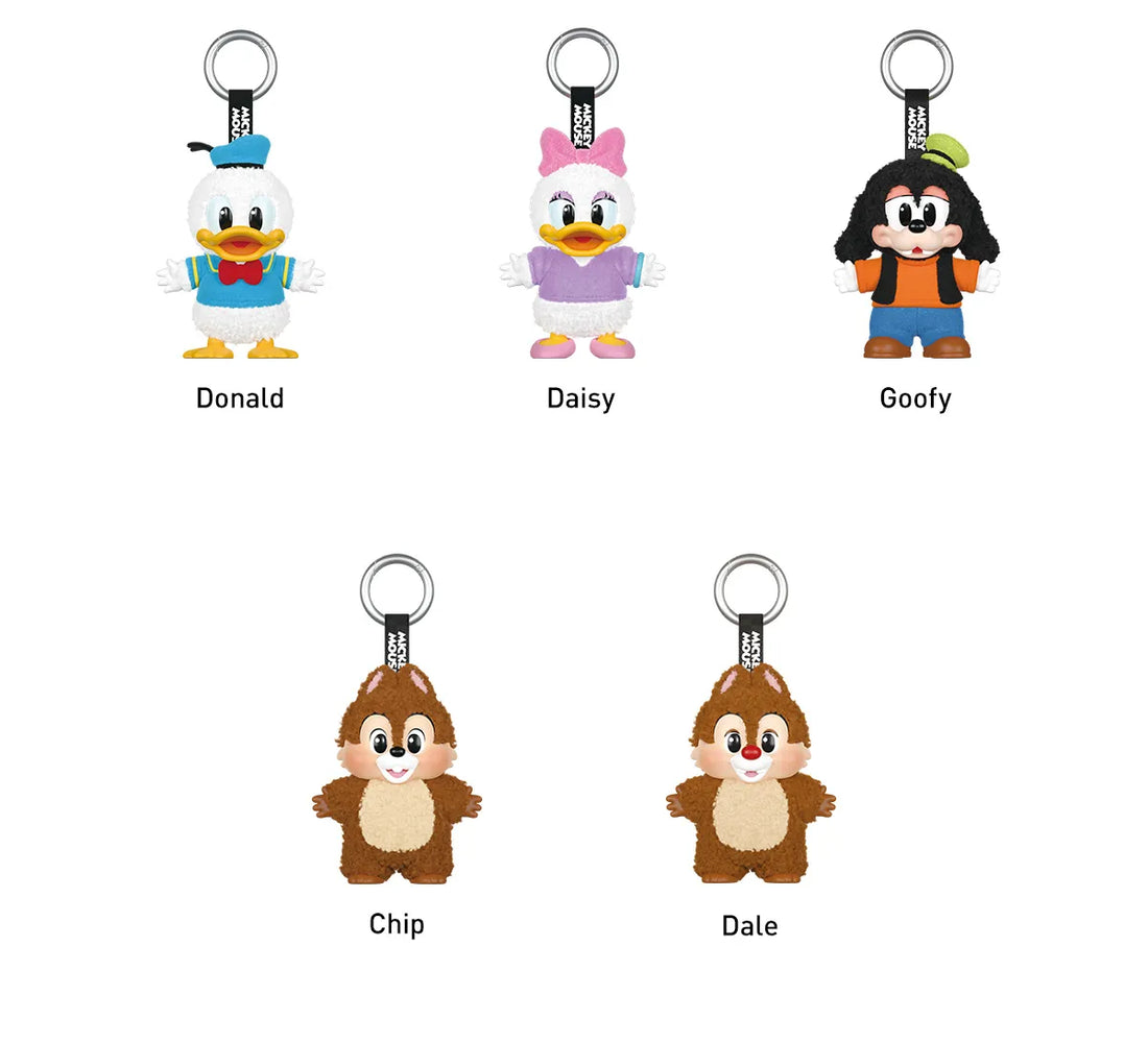 Pop mart Mickey Family Cute Together Keychain Series Figures (Sold per piece)