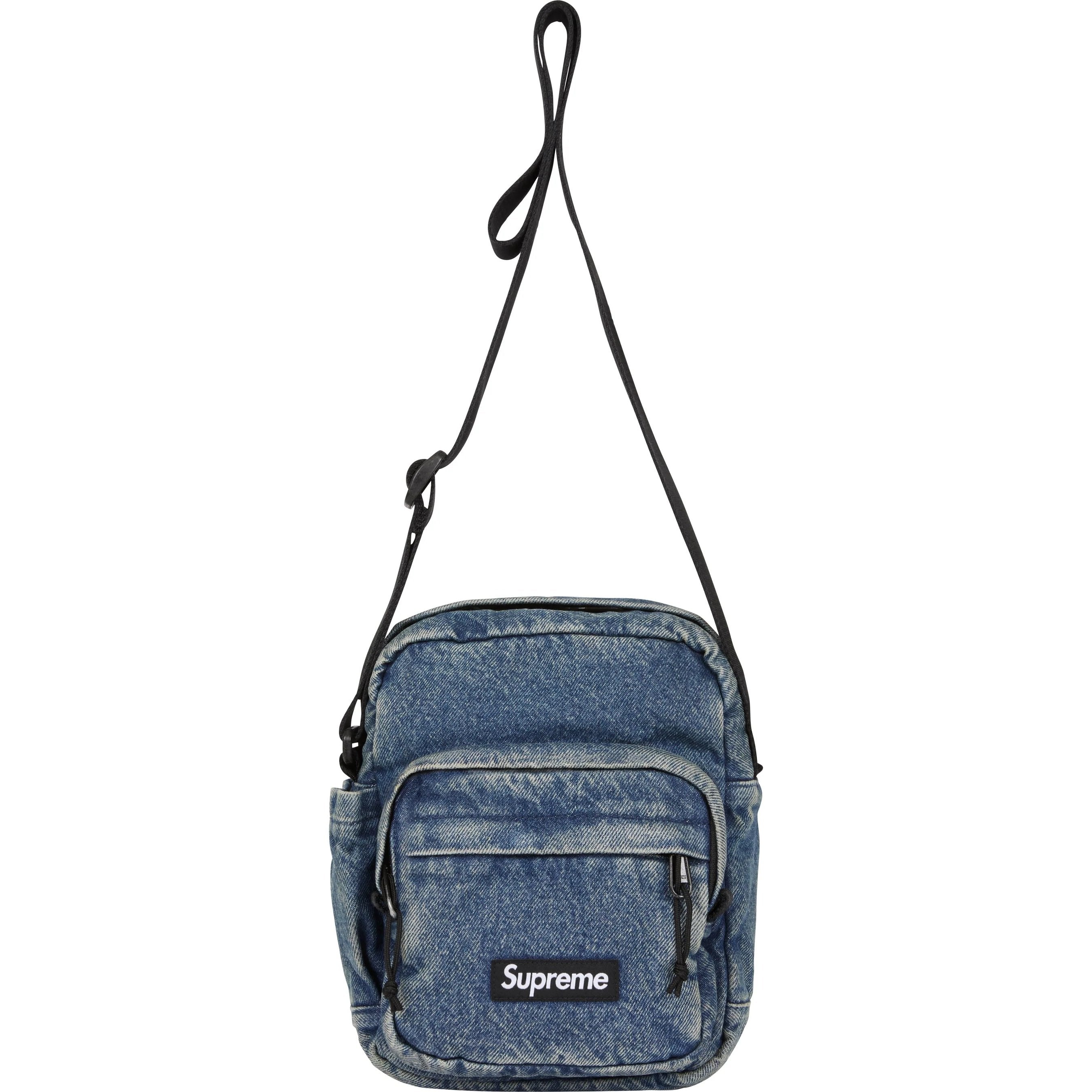Supreme Denim Shoulder Bag Washed Indigo