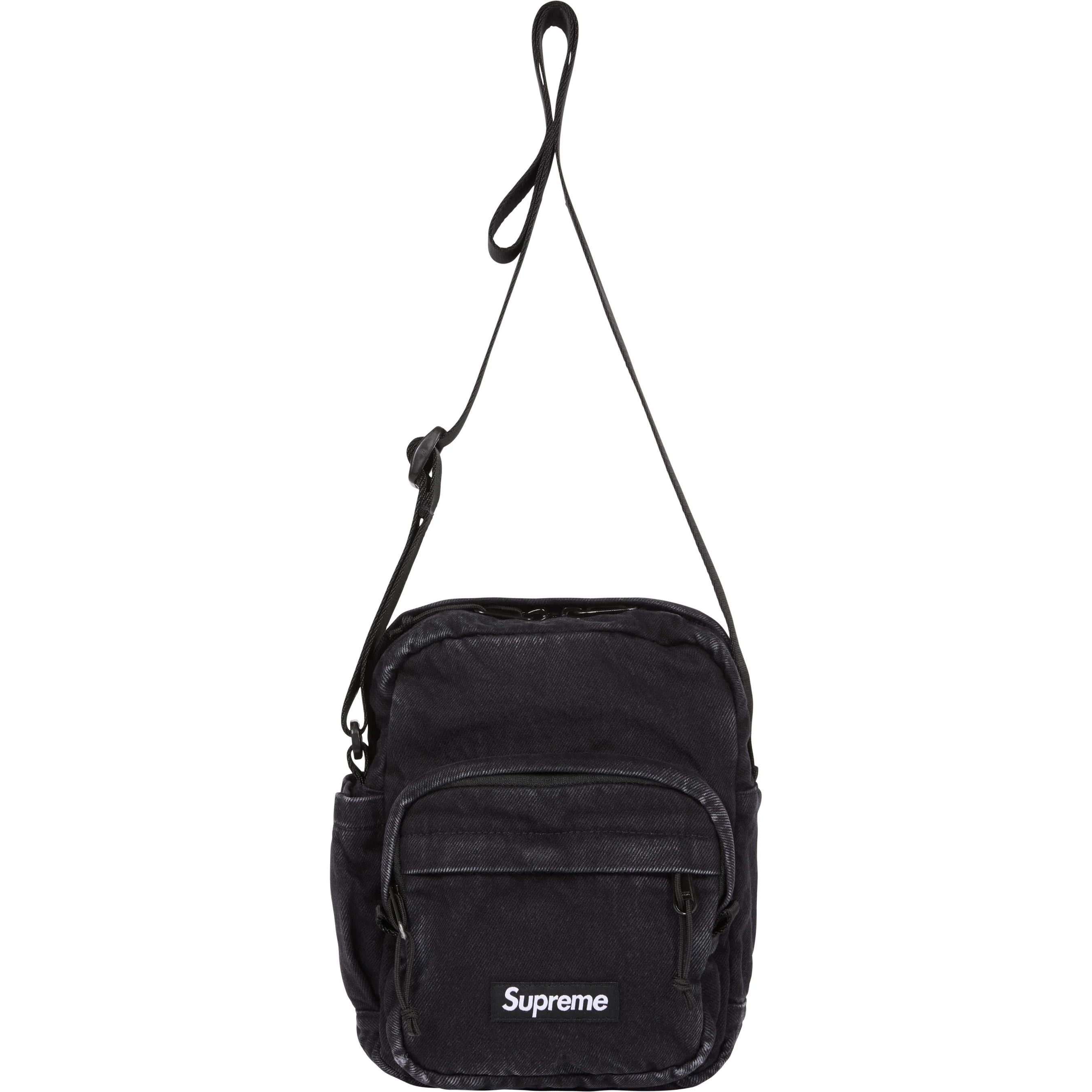 Supreme Denim Shoulder Bag Black