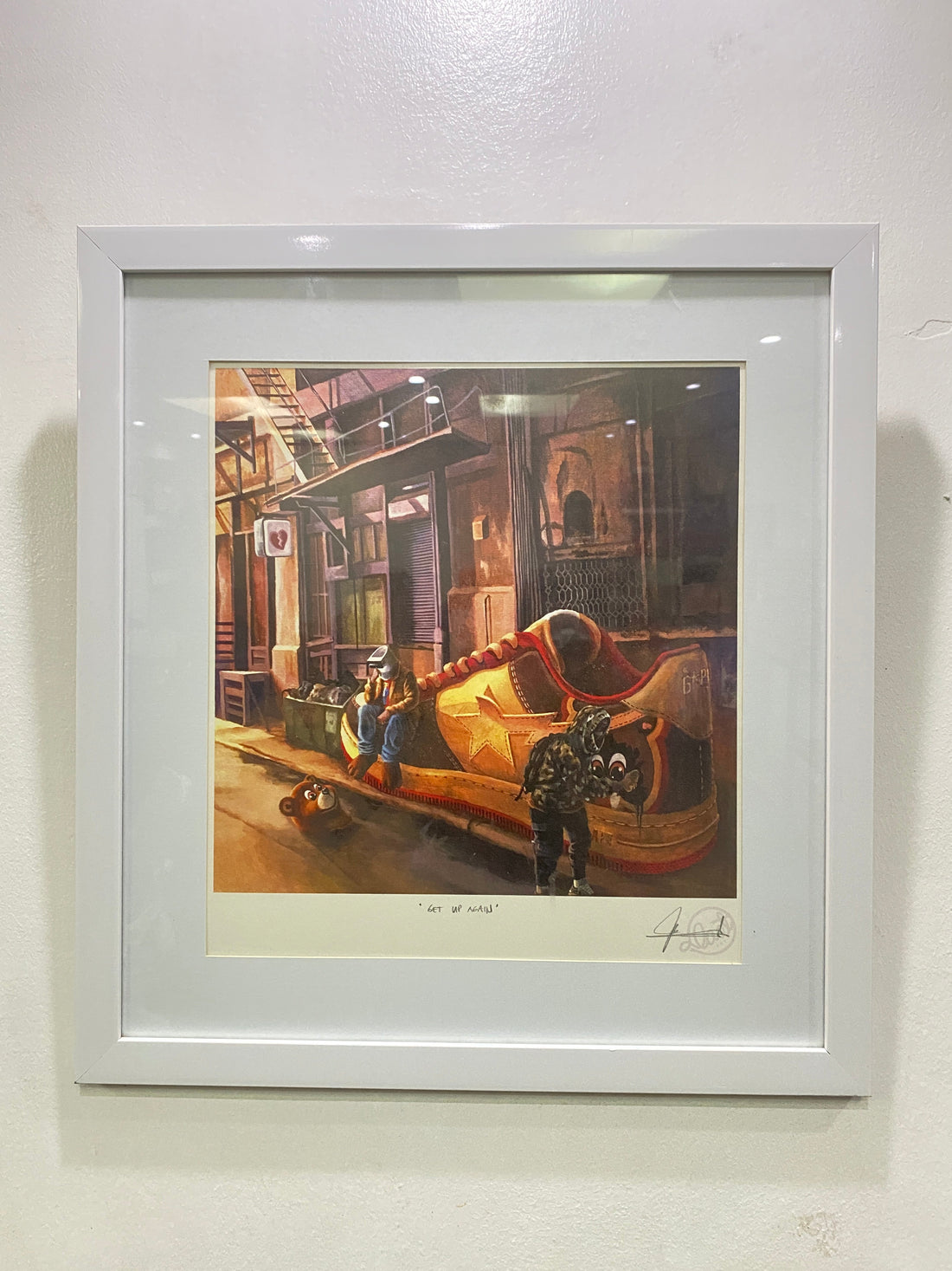 Daot Art 'Get up Again' (Framed)