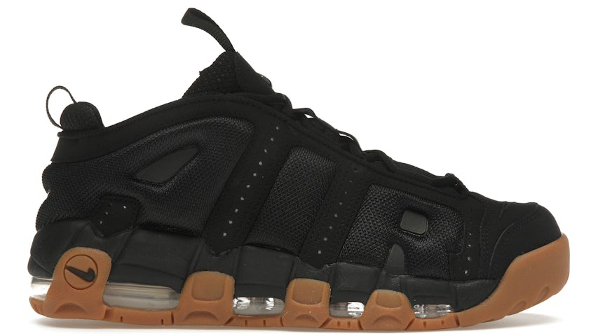 Nike Air More Uptempo Low Black Gum