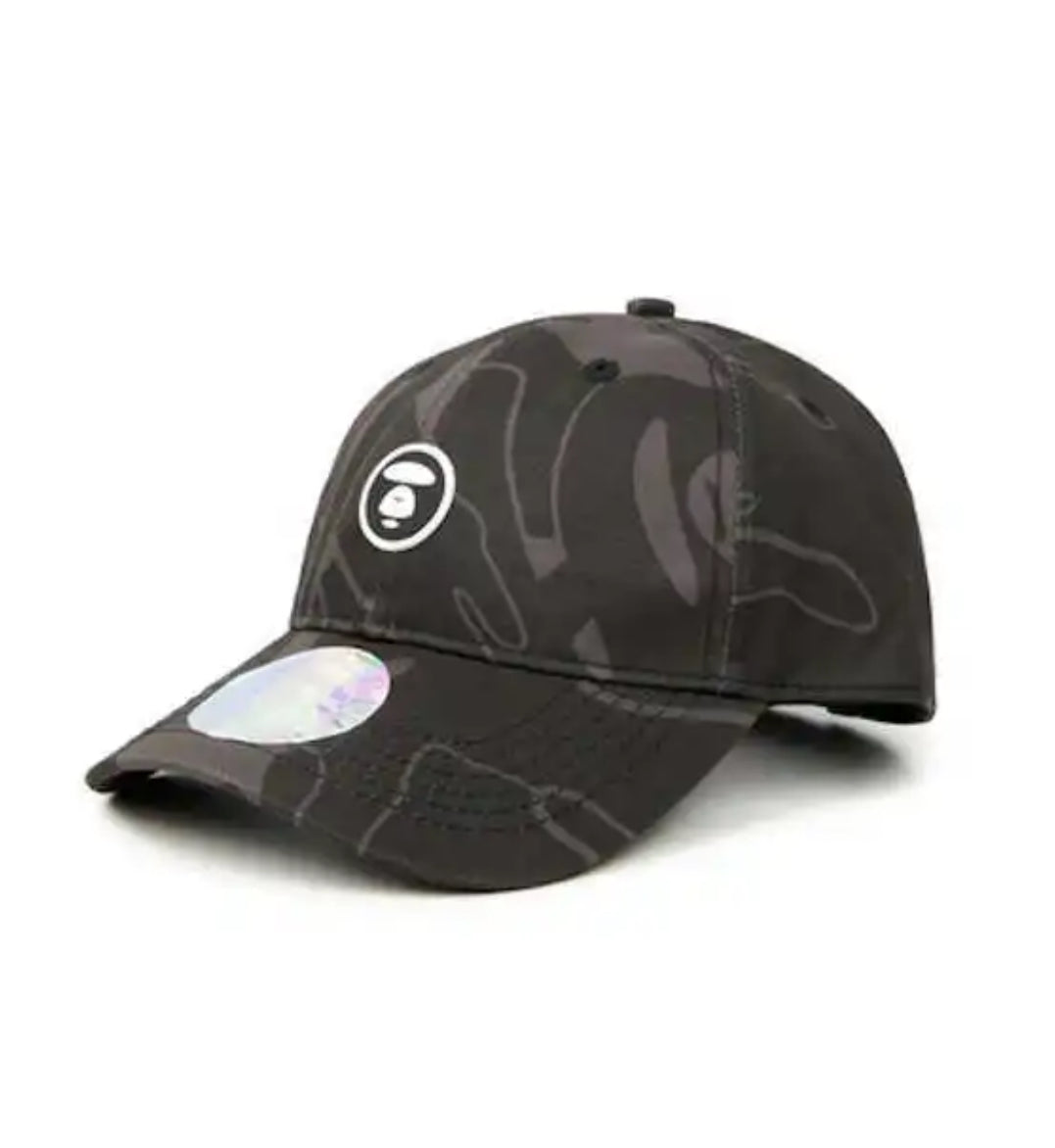AAPE BY A BATHING APE Hook and Loop Adjuster Cap MOONFACE Motif AAPCPM