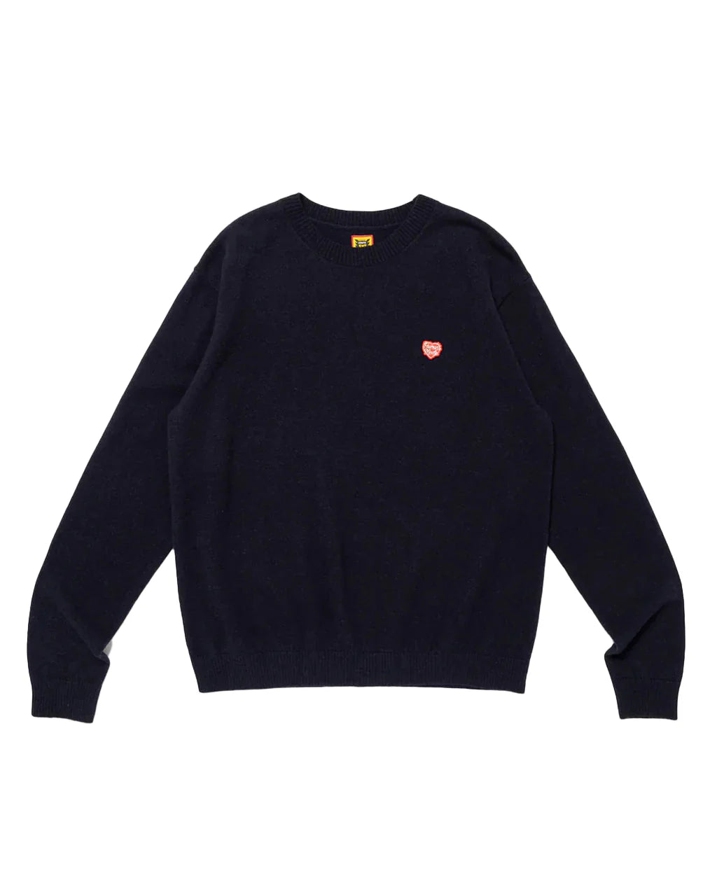 Human Made Heart Badge Knit Sweater Navy Human Made Heart Badge Knit Sweater Navy