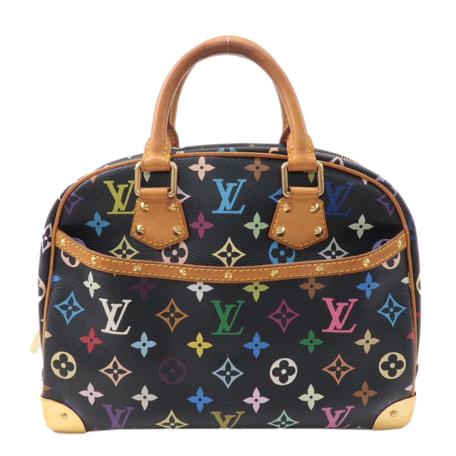 Murakami c Louis Vuitton Monogram Multi Color Trouville Hand Bag (Pre-loved) Vintage Bag (Signed)