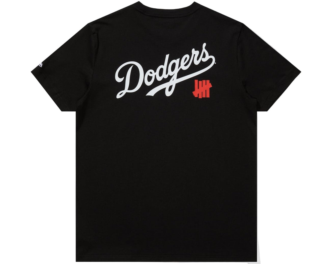 Undefeated x NE x Dodgers Stacked Logo S/S Tee Black
