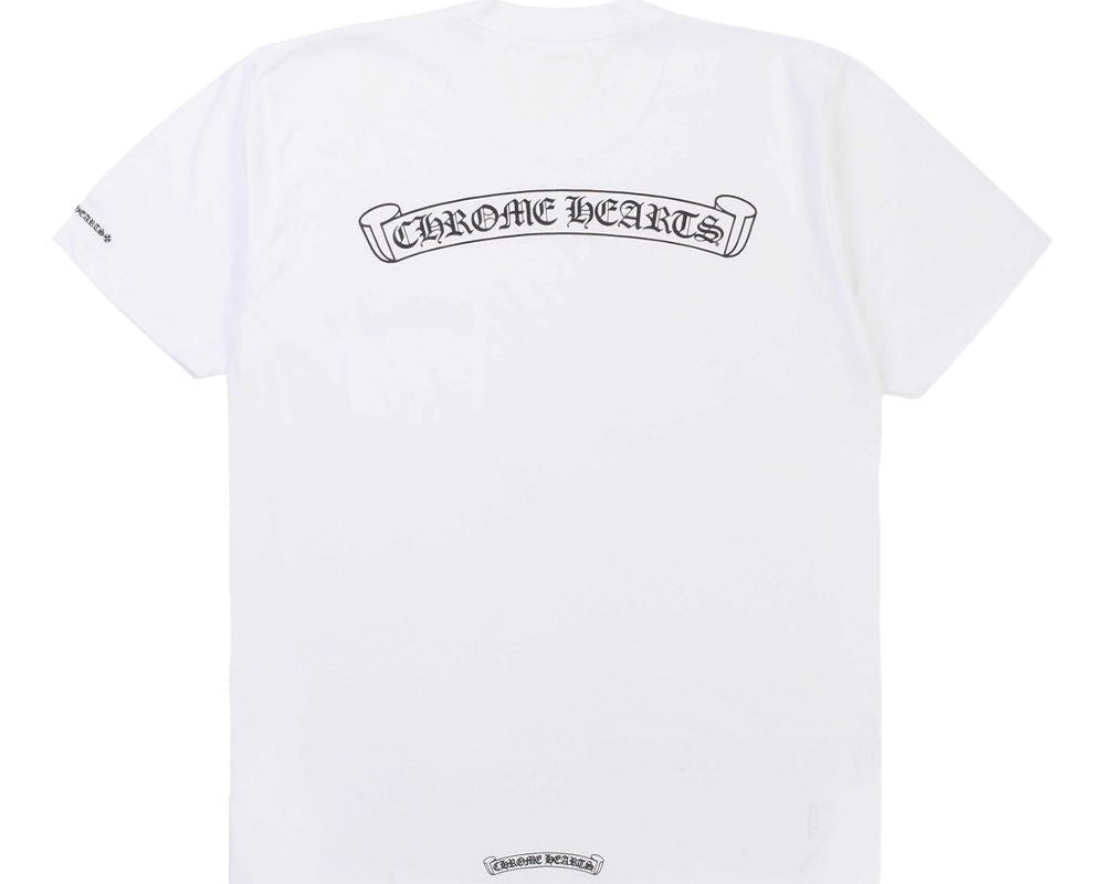Chrome Hearts Scroll Logo Pocket T-shirt White