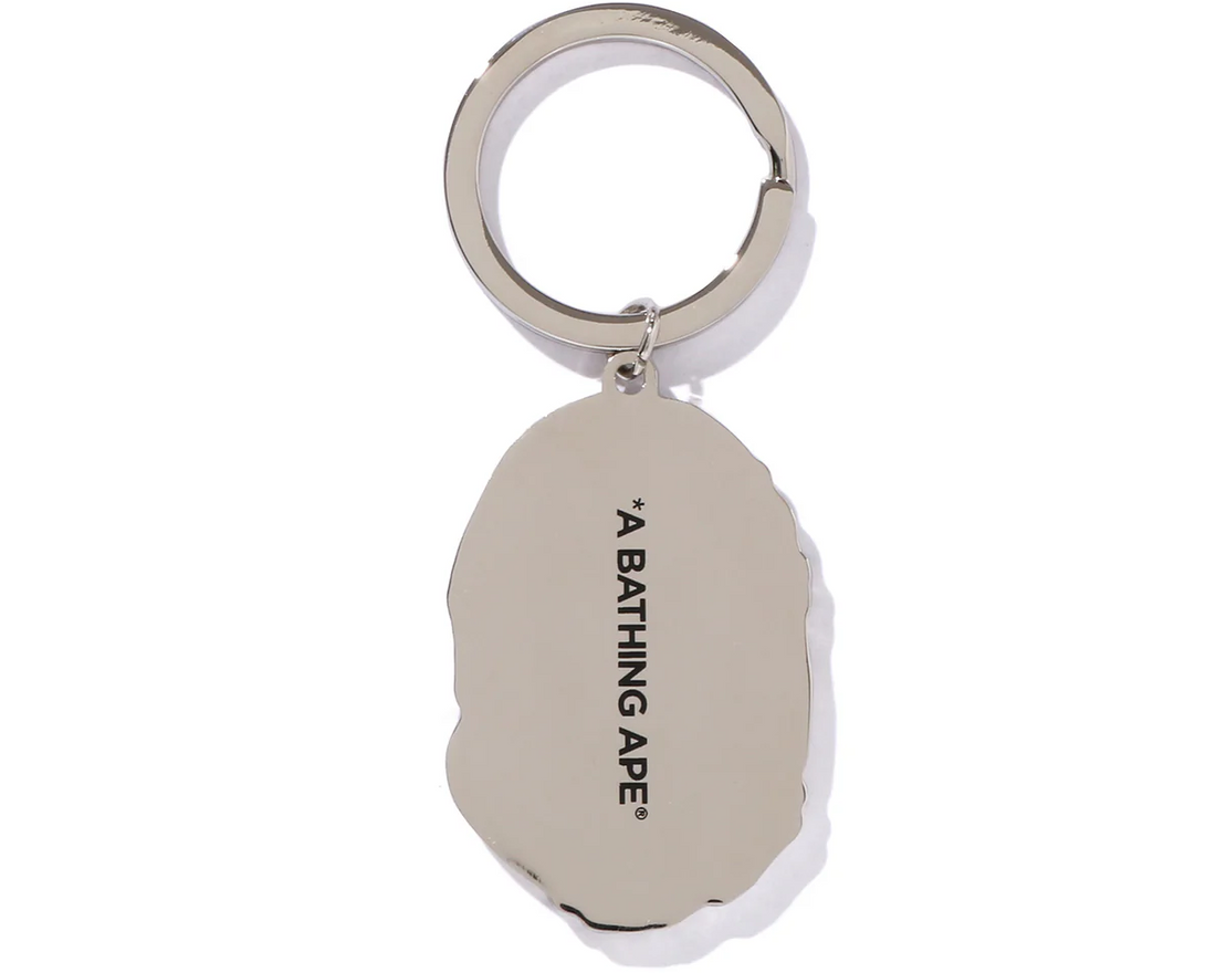 A BATHING APE Men Key Rings Resort Ape Head Metal Keychain
