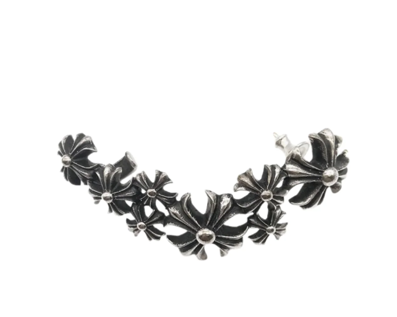 Chrome Hearts CLIMBER Silver Multi Cross Earring (Vintage)