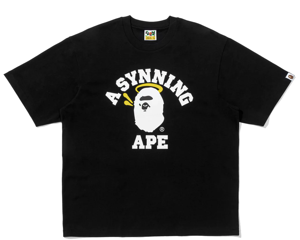BAPE® SPOTIFY SYNA by Central Cee M BAPE x Spotify x SYNA By Central Cee College Tee