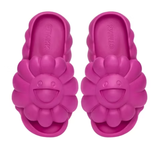 Takashi Murakami Ohana Full-Bloom Slide Raspberry Rose