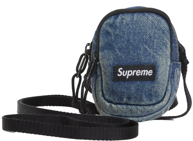 Supreme Denim Shoulder Bag Washed Indigo Buy Supreme Denim Mini