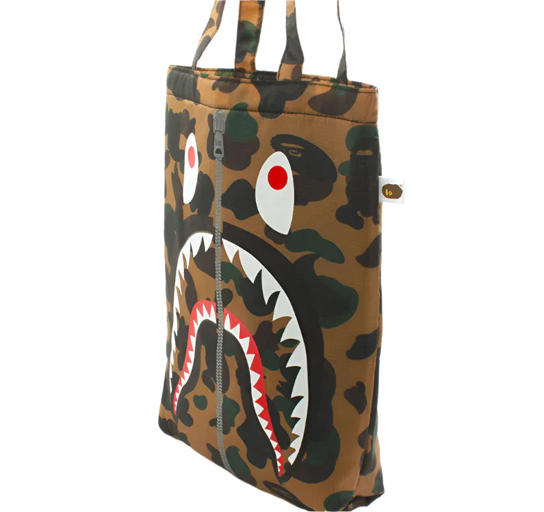A Bathing ape Aape 2015 Spring Collection Shark Cushion Camo Tote Bag