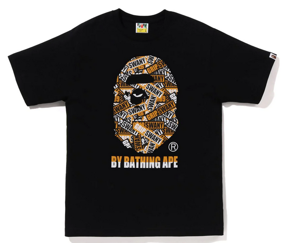 Bape x Grip Swany By Bathing Ape Tee Black - Main Image
