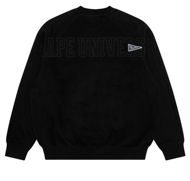 AAPE CREW NECK SWEAT BLACK