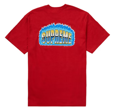 Supreme Chrome Tee Red