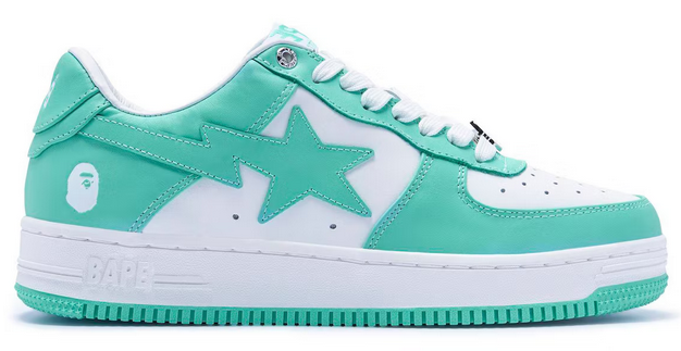 A Bathing Ape Bape Sta White Green (2022) - Main Image