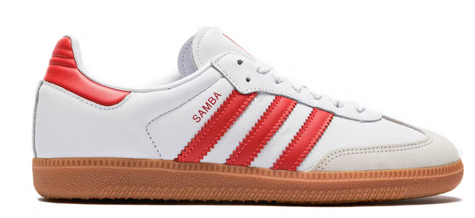 adidas Samba OG White Solar Red Gum (Women's) - Main Image
