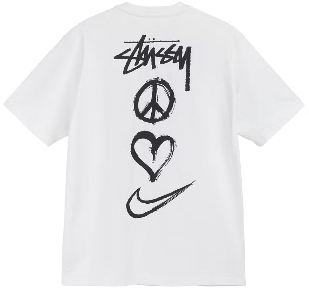 Nike x Stussy Peace, Love, Swoosh T-shirt White