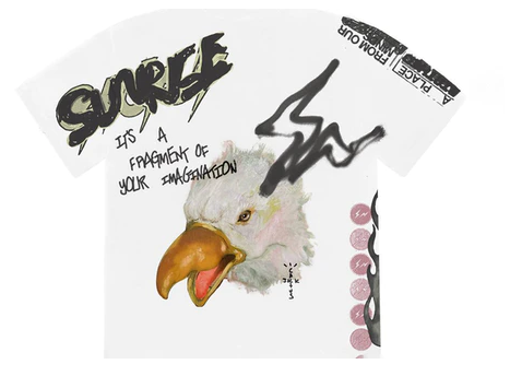 Travis Scott Cactus Jack For Fragment Sunrise TeeWhite