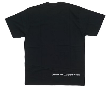 Supreme Comme des Garcons SHIRT Split Box Logo Tee Black
