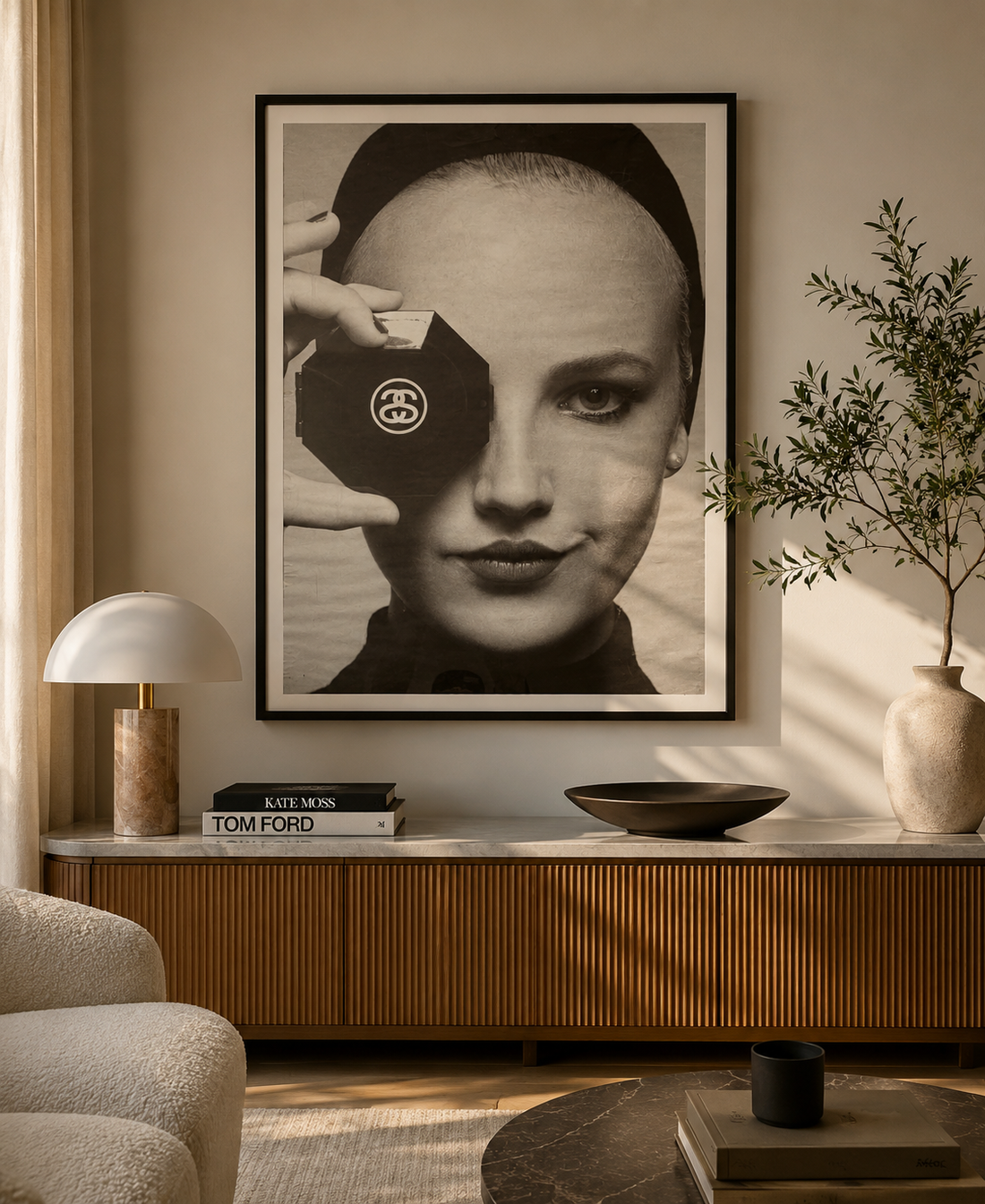 Stussy Poster Ode to Karl Lagerfeld's Chanel (Framed)