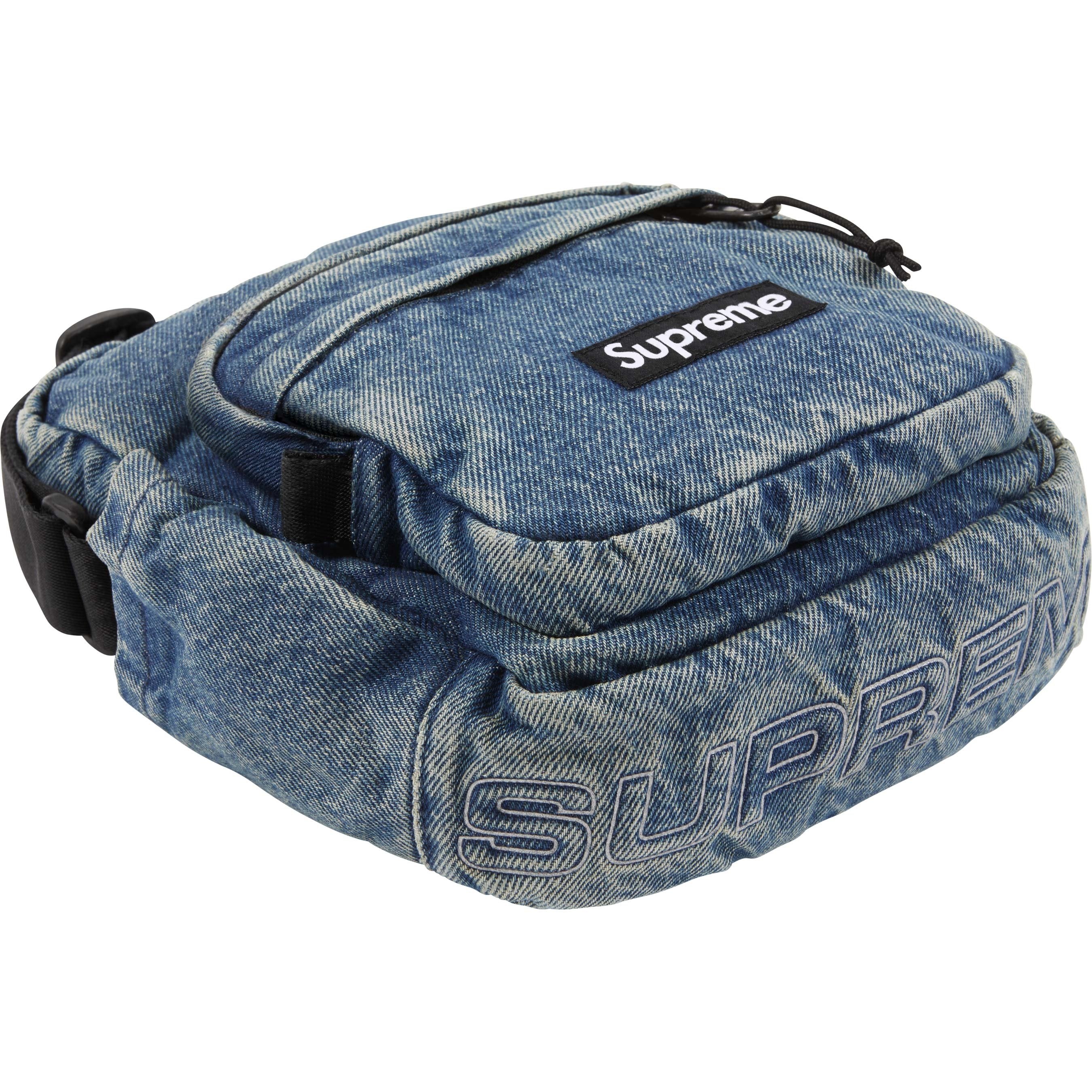 小物 Supreme Denim Shoulder Bag Washed Indigo Buy Supreme Denim Shoulder Bag 'Washed Indigo' - FW25B4