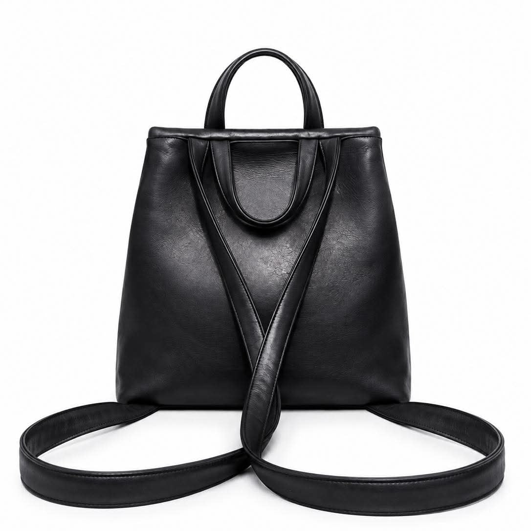 Chanel Backpack Black Leather (Pre-owned) G4YVX2M
