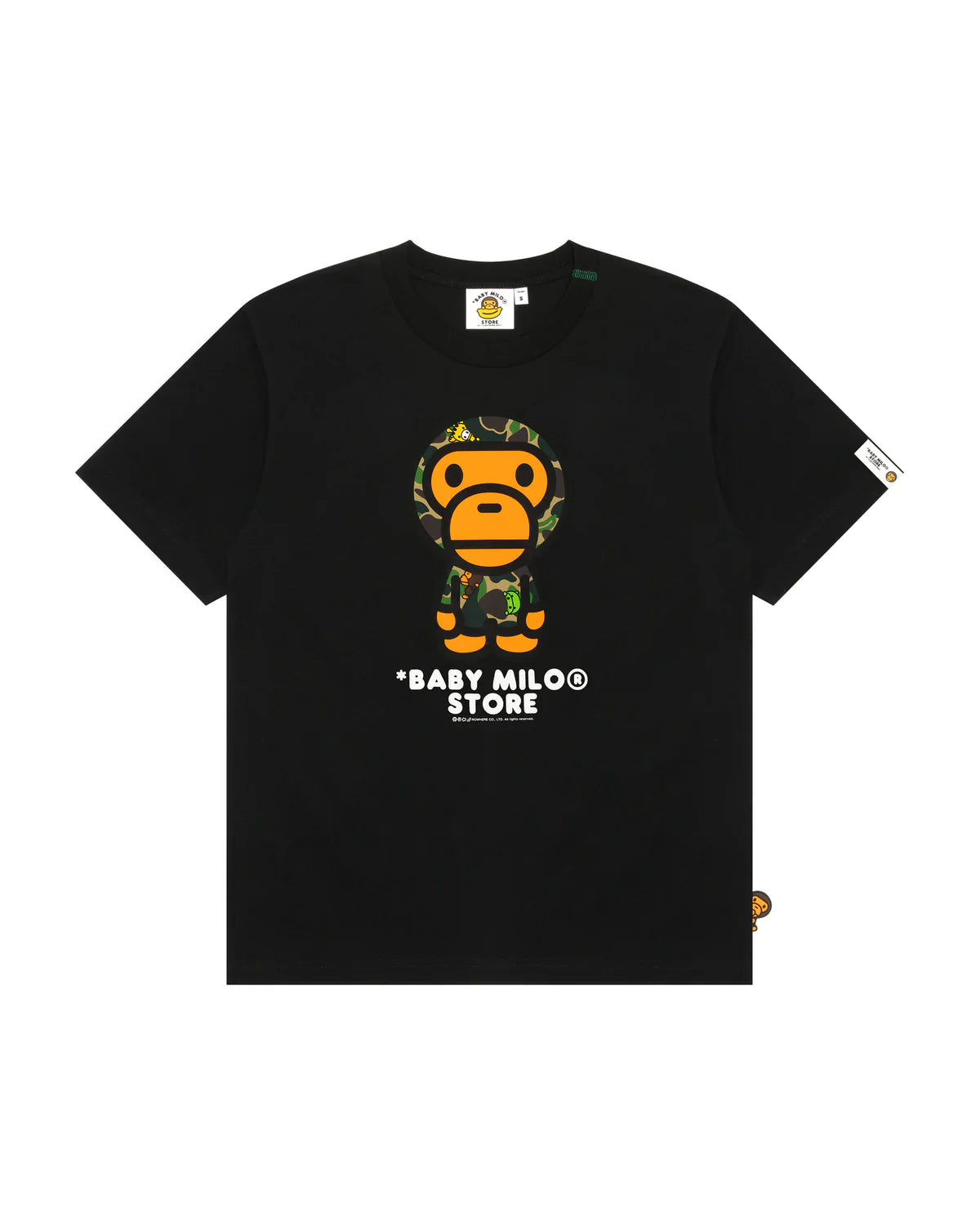 BABY MILO Short Sleeve T-Shirt Black Milo regular fit tee