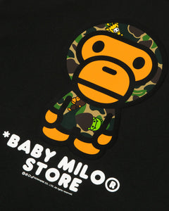 BABY MILO Short Sleeve T-Shirt Black Milo regular fit tee