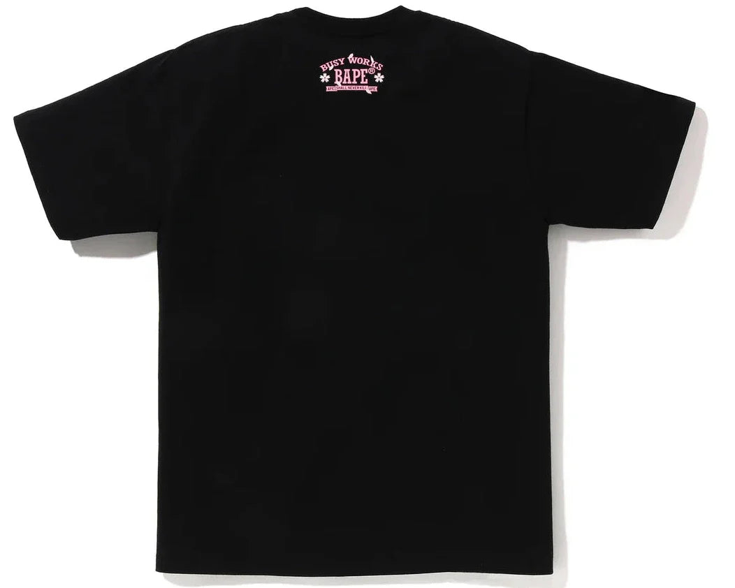 Bape Sakura Photo Ape Head Tee Black