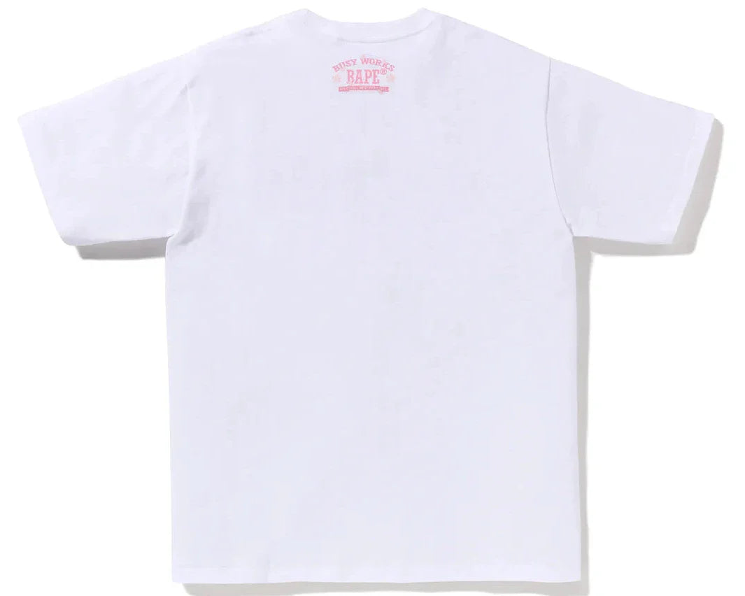 Bape Sakura Photo Ape Head Tee White