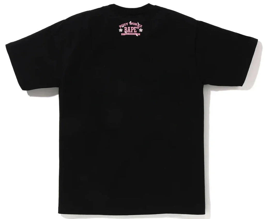 Bape Sakura Logo Tee Black