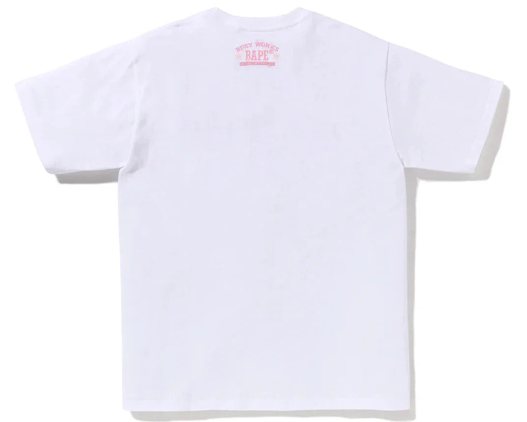 Bape Sakura Logo Tee White