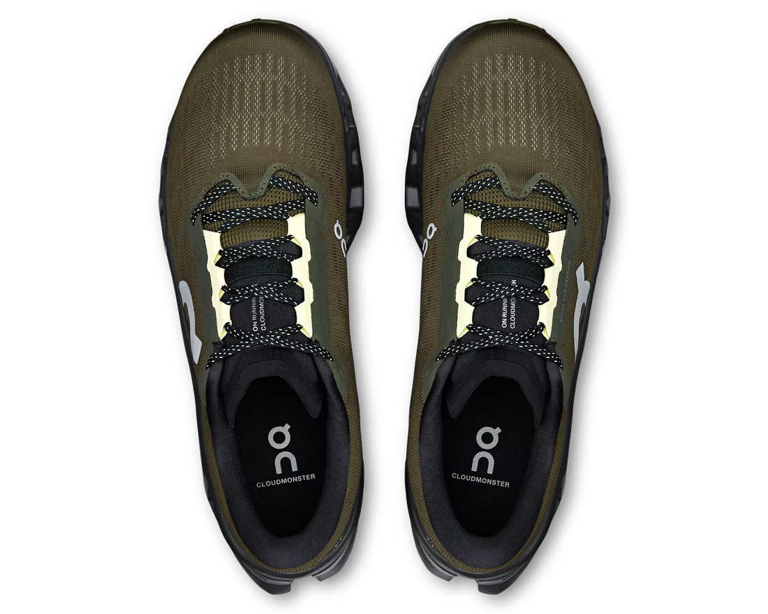 On Running Cloudmonster 3 Olive Eclipse