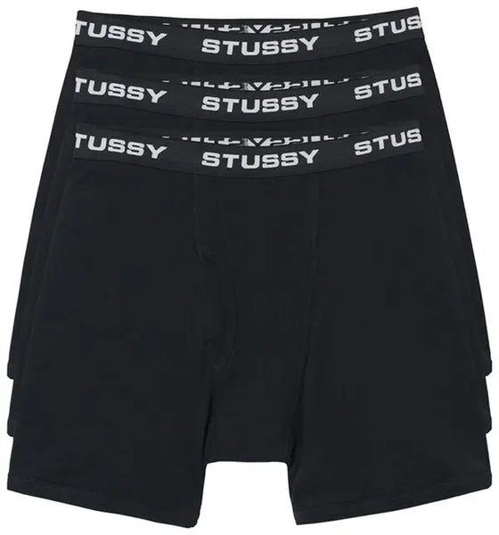 Stussy Boxer Briefs (3 Pack) Black