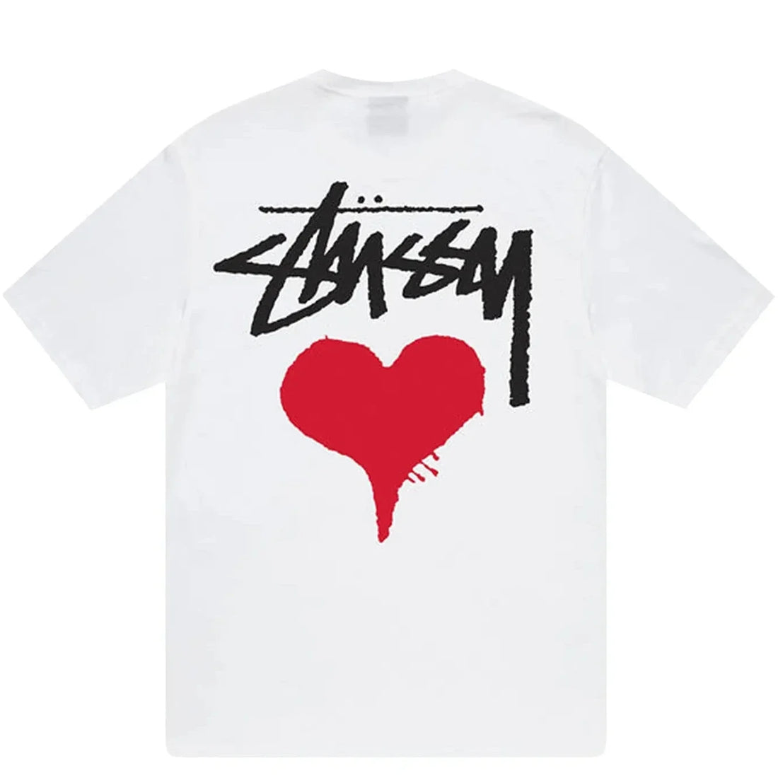 Stussy Stock Heart Tee White