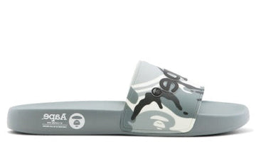 AAPE Grey Camo Slides