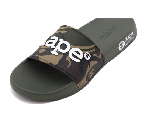 AAPE Green Camo Slides