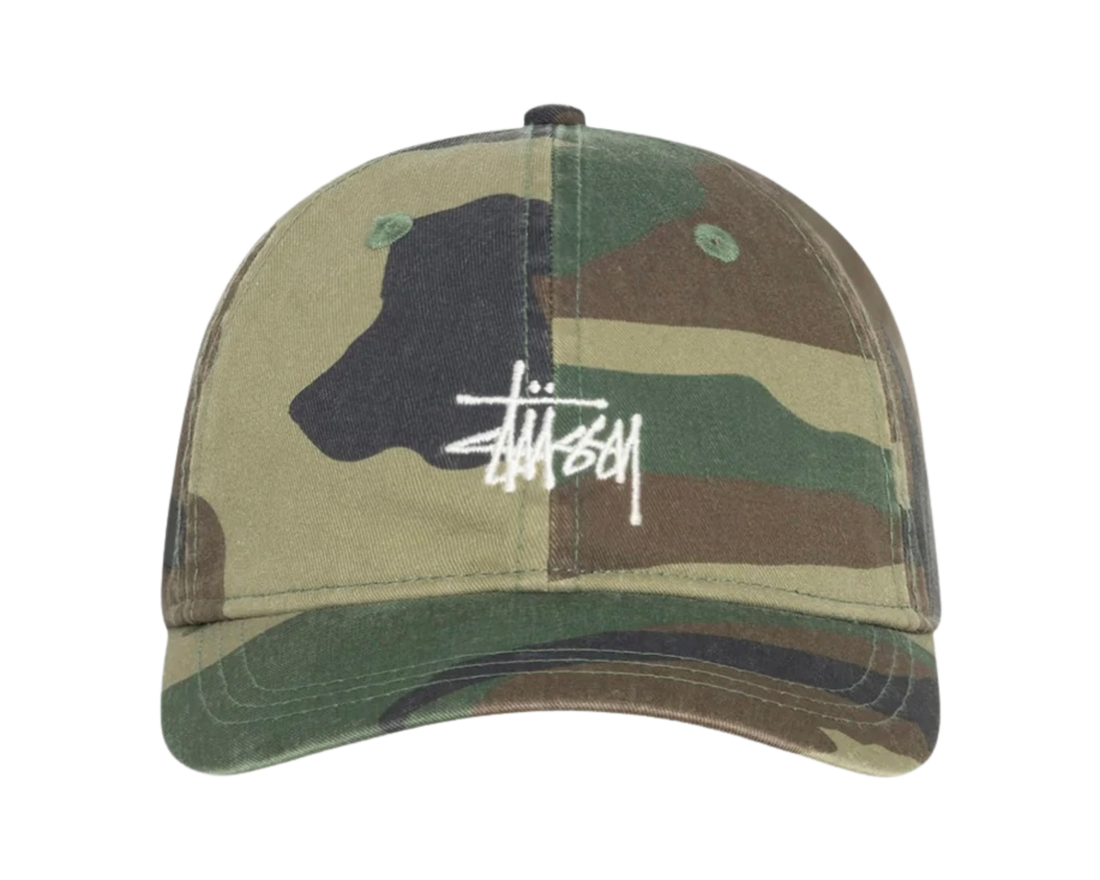 Stussy Basic Washed Low Pro Cap Woodland Camo