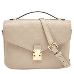 Load image into Gallery viewer, Louis Vuitton Tourterelle Monogram Empreinte Leather Pochette Metis Bag
