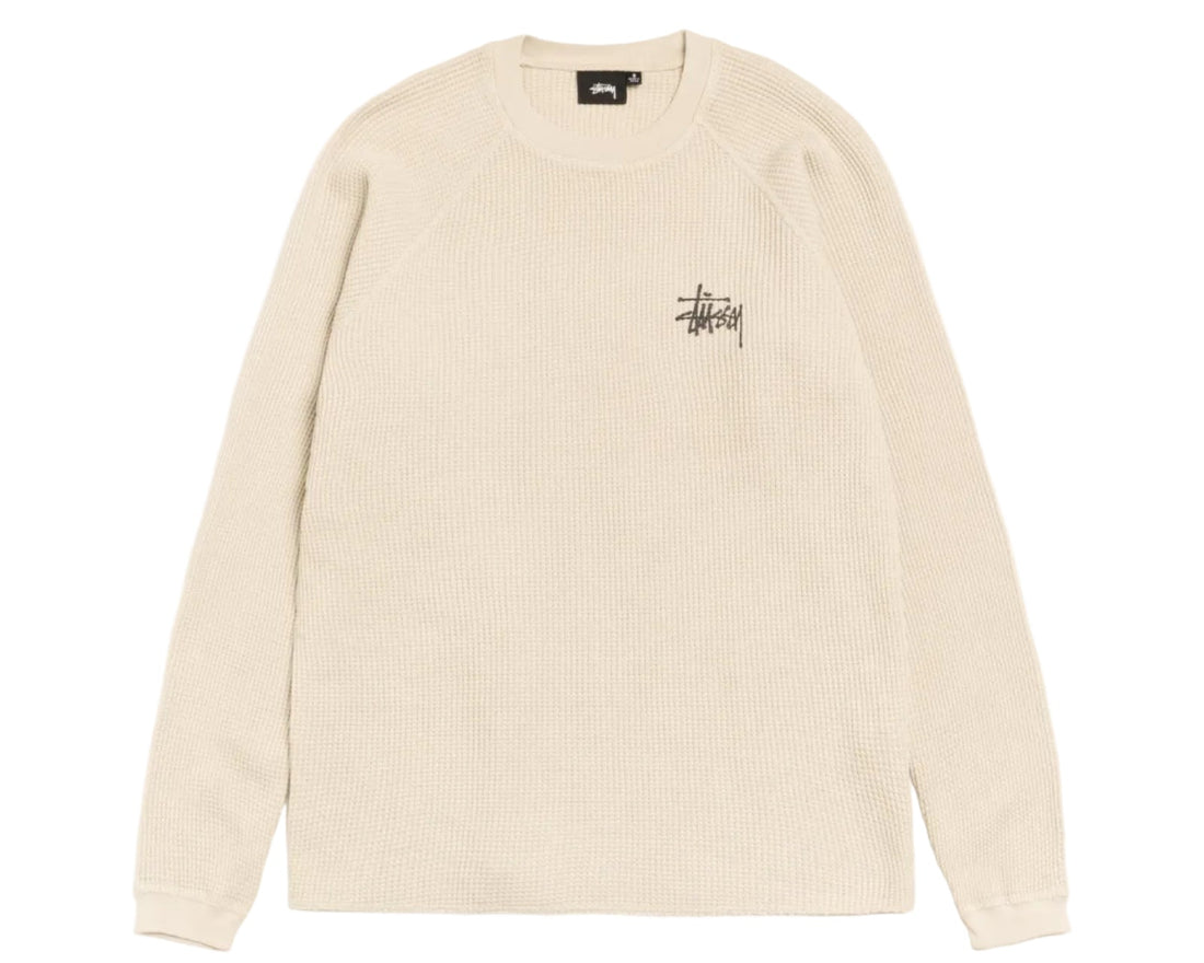 Stussy Raglan Thermal Basic Stock - Bone