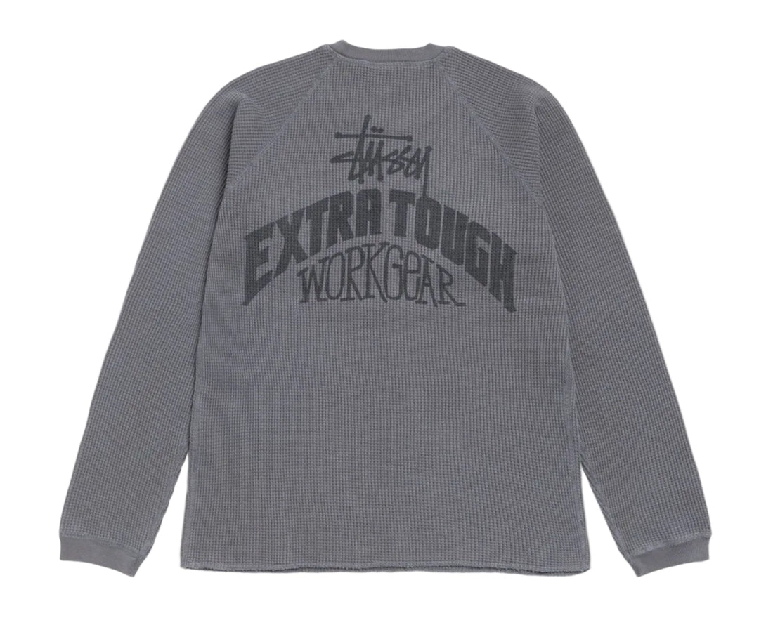 Stussy Extra Tough Raglan Thermal Charcoal