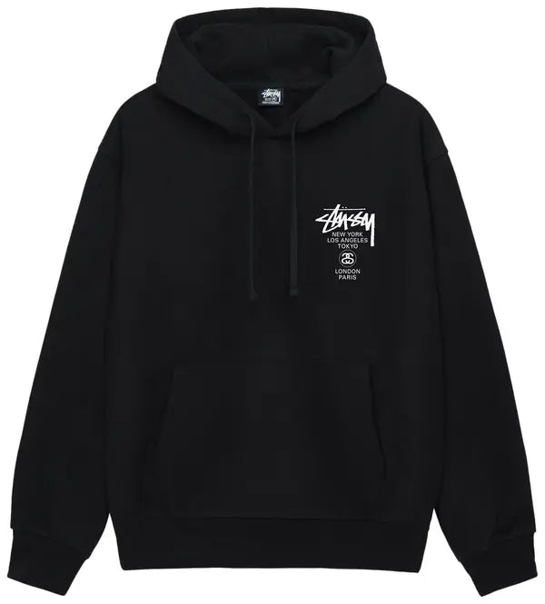 Stussy World Tour Hoodie 'Black'