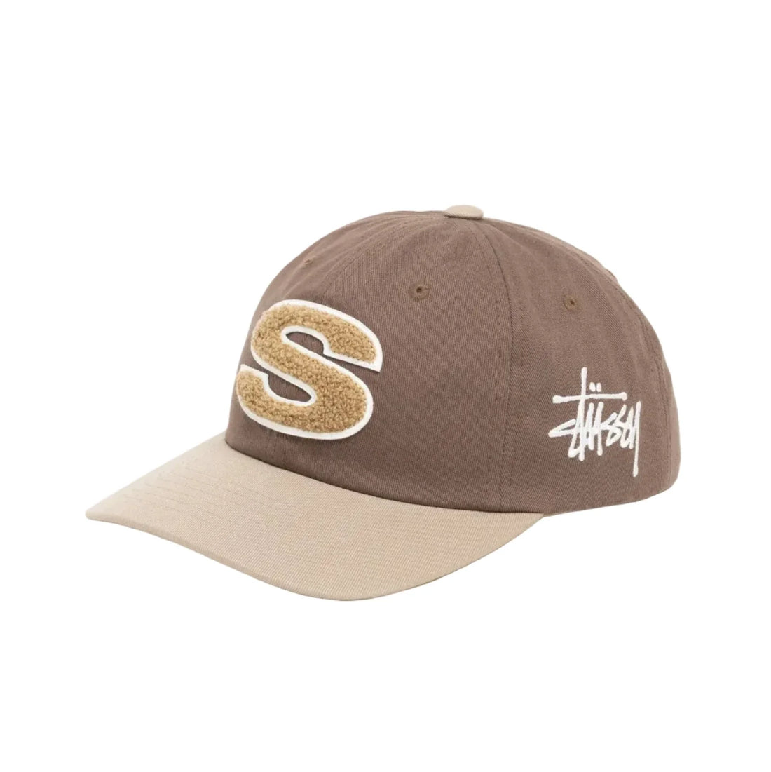 Stussy Low Profile Chenille S Snapback Brown