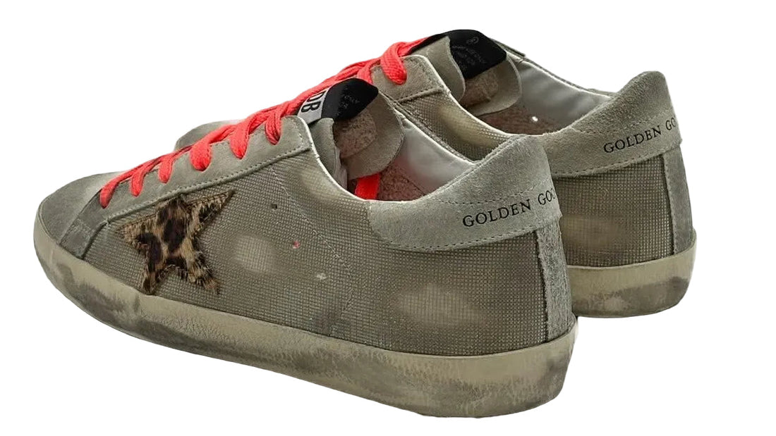 Golden Goose Super-Star Light Gold Beige Brown Leo Ice (Women's)