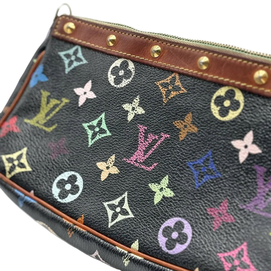 Louis Vuitton x Takashi Murakami Multicolor Monogram Pochette Bag (Pre-owned) 8TKRRGY