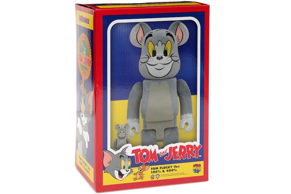 Bearbrick Tom and Jerry: Tom Flocky 100% & 400% Set